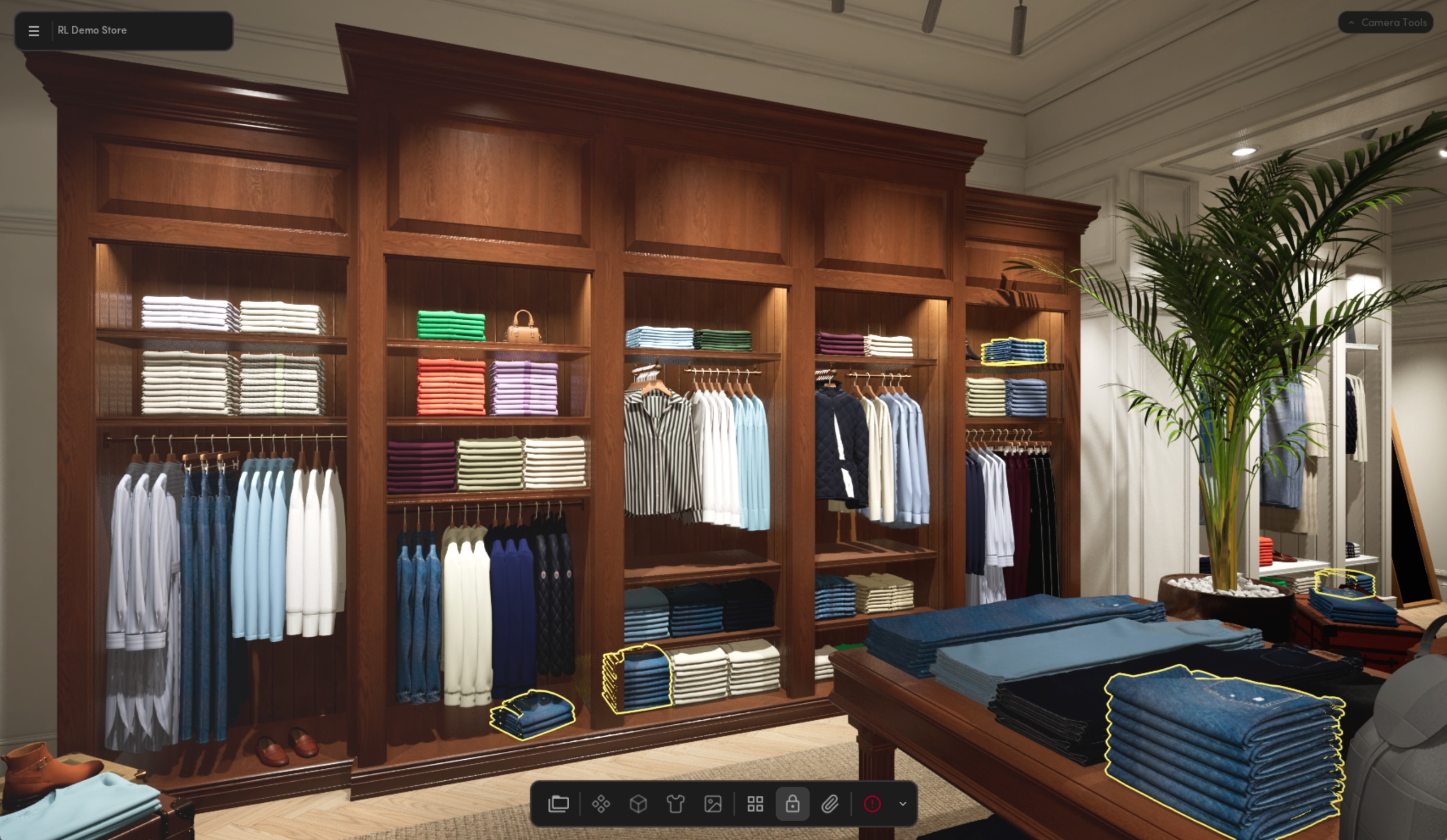 High-fidelity 3D store visualisation in Dtail