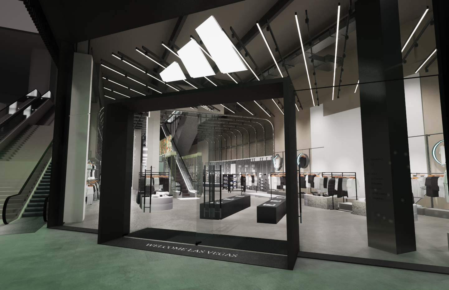 Adidas store visualisation in Dtail