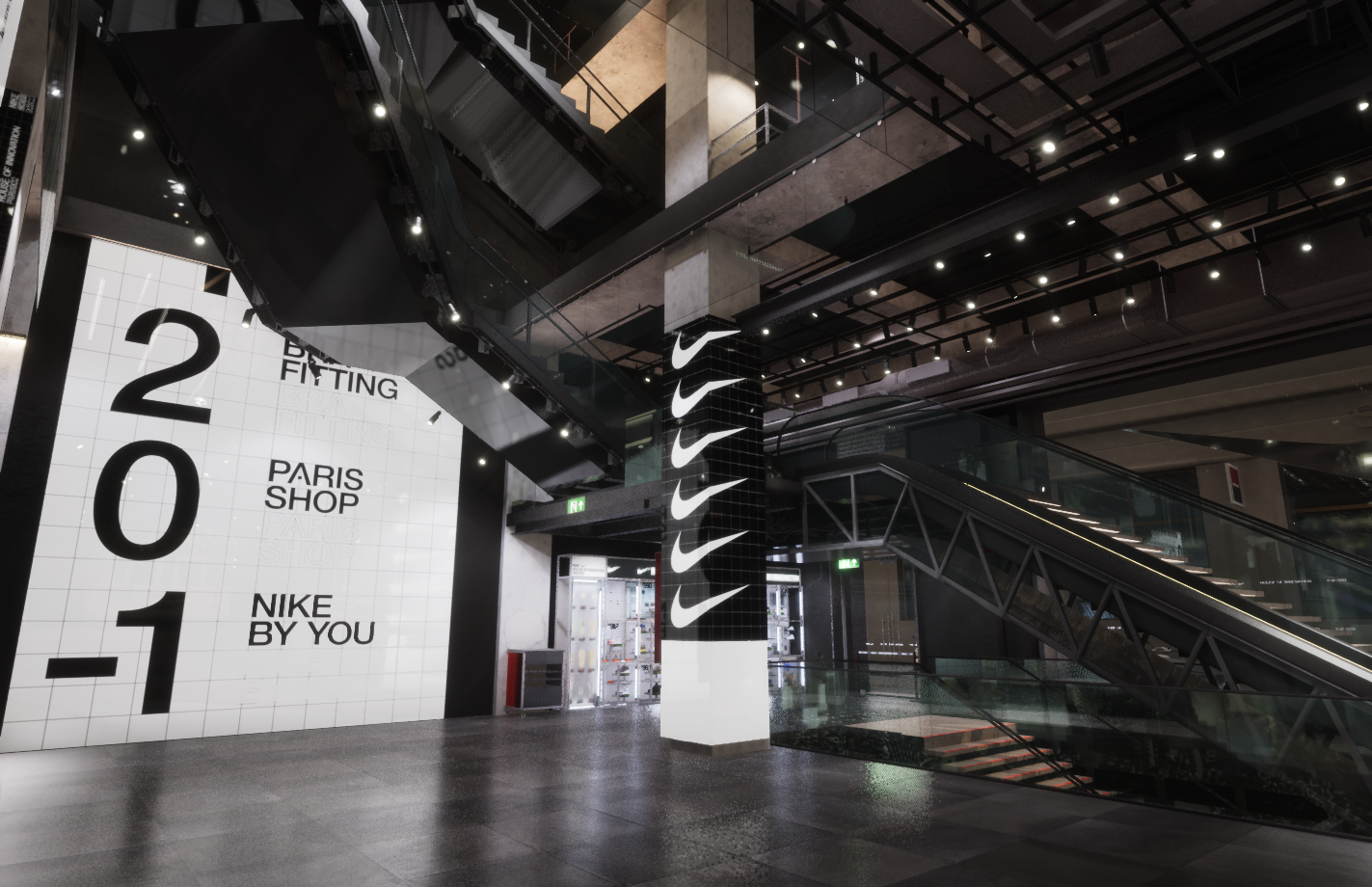 Nike store visualisation in Dtail